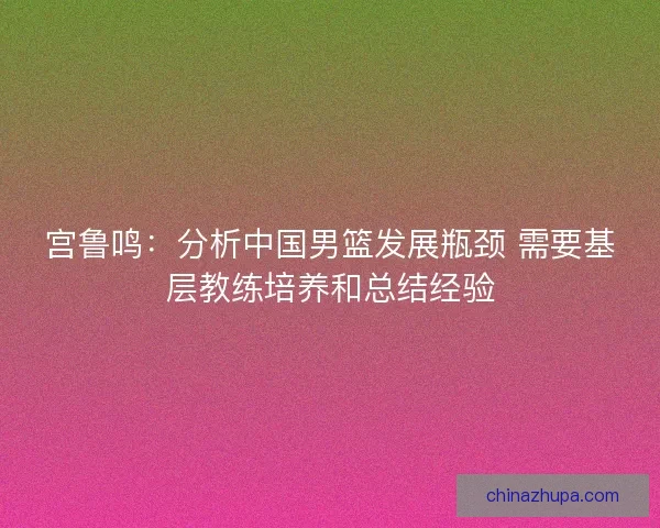 宫鲁鸣：分析中国男篮发展瓶颈 需要基层教练培养和总结经验